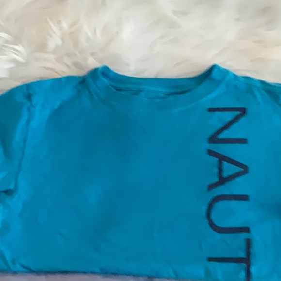Nautica Teal and Gray Logo Tee - Picture 2 of 7